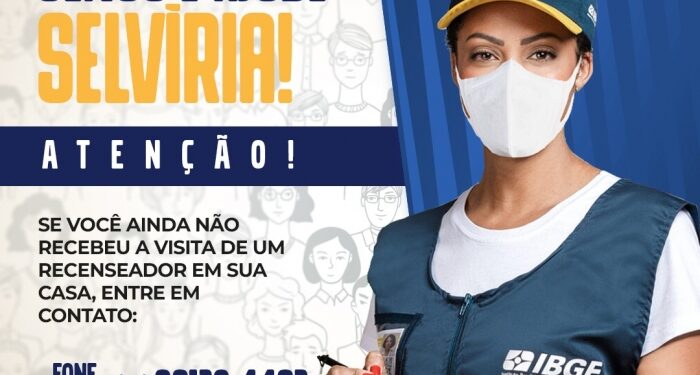 Morador de Selvíria que ainda não foi recenseado deve entrar em contato com o IBGE; Prazo final é dia 28