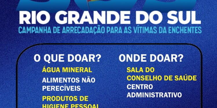 Selvíria arrecada doações para vítimas das chuvas do RS; Saiba como ajudar