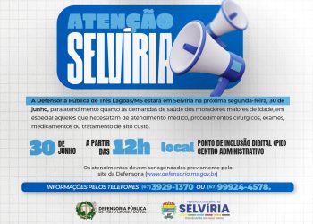 Defensoria Pública virá à Selvíria atender demandas de saúde