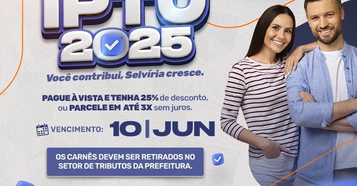 Selvíria: Prazo para pagamento do IPTU